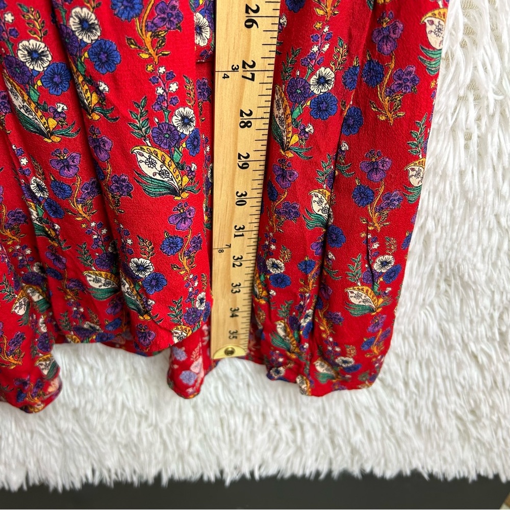 Anthropologie Red Ruffled Tiered Sundress - Picture 11 of 11